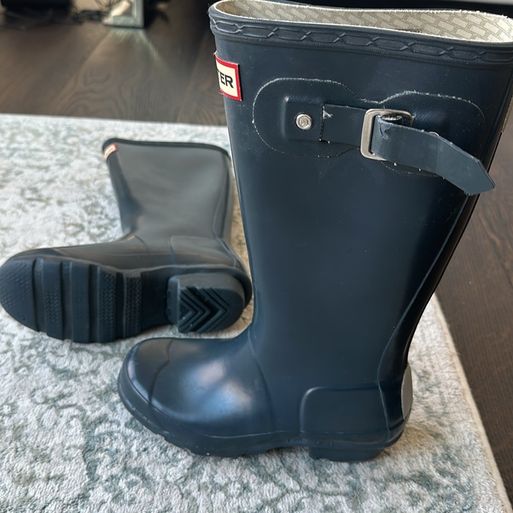 Kids Original Hunter boots in blue/gray size EU 32 - Picture 2 of 7